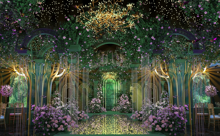 青神奇妙森林婚礼堂效果展示